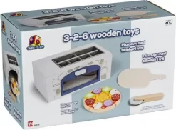 Pizzaovn Legetøj Til Børn - 3-2-6 5 Pizzaovn Legetøj Til Børn - 3-2-6 -Legetøjsverden 3 2 6 wooden pizza oven with accessories 68228 524641 2