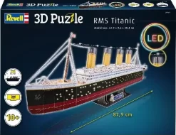 Revell 3D Puzzle - Rms Titanic Med Led - 266 Brikker - 87 CM -Legetøjsverden 3d puzzle rms titanic led 00154 574801 3