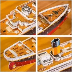 Revell 3D Puzzle - Rms Titanic Med Led - 266 Brikker - 87 CM -Legetøjsverden 3d puzzle rms titanic led 00154 574801 8