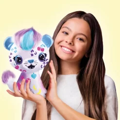 Airbrush Plush - Katte Bamse - Med 4 Farver Og Skabeloner -Legetøjsverden airbrush plush kattekilling 570564 7