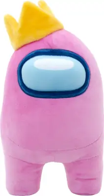 Among Us Bamse - Pink Med Krone - 30 CM