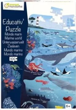 Avenue Mandarine - Lærerigt Puslespil - Marine World