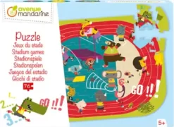 Puslespil Til Børn - Atleter - Avenue Mandarine - 76 Brikker