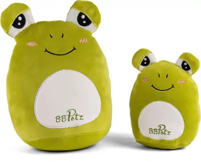 Frø Bamser - B B Petz - 2 Stk - 20 + 14 CM 1 Frø Bamser - B B Petz - 2 Stk - 20 + 14 CM