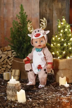 Baby Born Babyborn Dukketøj - Rensdyr Onesie - 43 CM -Legetøjsverden baby born rensdyr dukketoej 43cm 593035 2