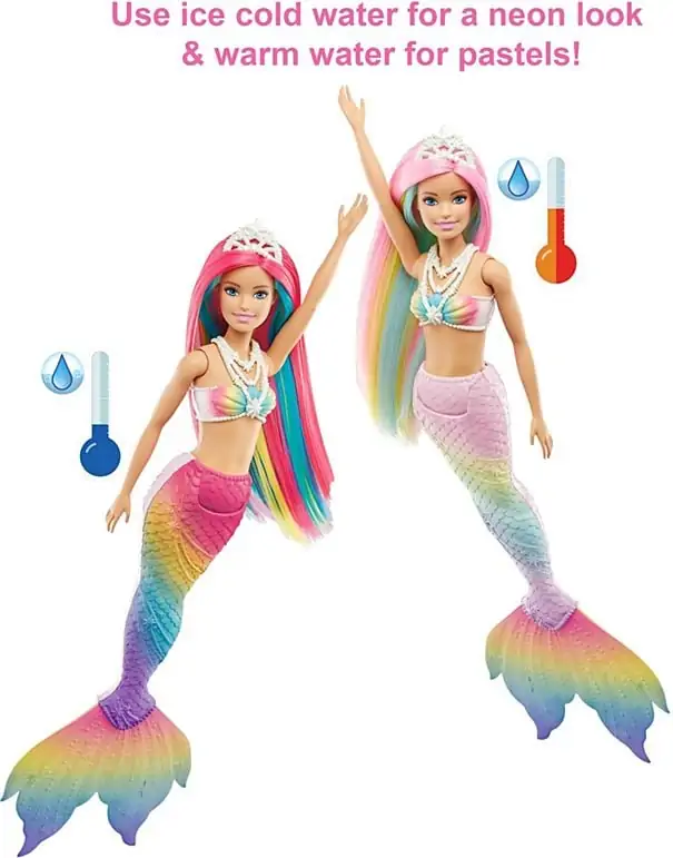 Barbie Dreamtopia Dukke - Rainbow Magic Havfrue 4 Barbie Dreamtopia Dukke - Rainbow Magic Havfrue - Billede 4