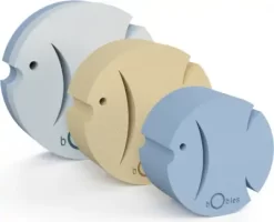 Bobles - Fisk Sæt - Mist - 3 Stk