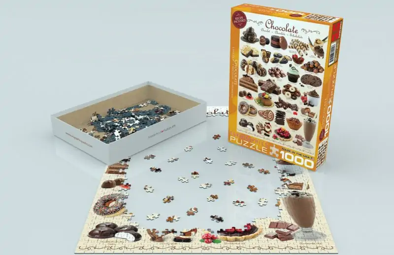Puslespil Med 1000 Brikker - Chokolade 3 Puslespil Med 1000 Brikker - Chokolade - Billede 3