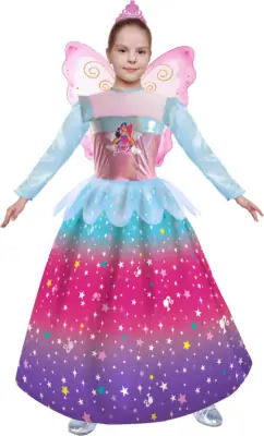 Barbie Fe Kostume Til Børn - 120 CM