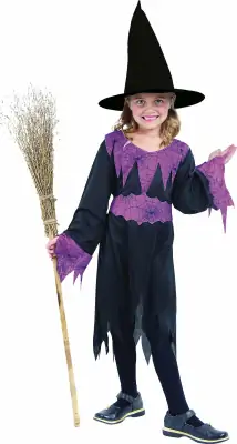 Halloween Hekse Kostume Til Børn - 111 CM