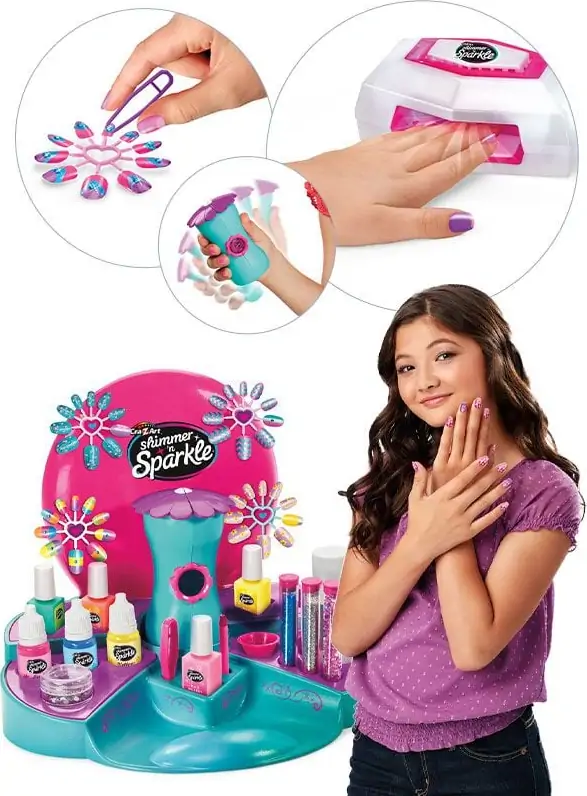 Shimmer N Sparkle - Cra-Z-Art - Negle Salon Legetøj 6 Shimmer N Sparkle - Cra-Z-Art - Negle Salon Legetøj - Billede 6