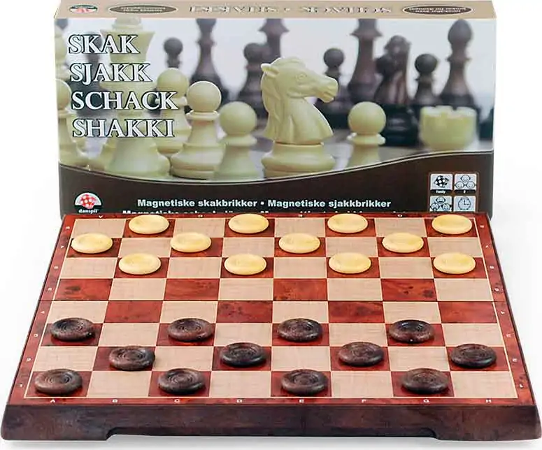 Magnetiske Skak Og Dam Brikker 2 Magnetiske Skak Og Dam Brikker - Billede 2