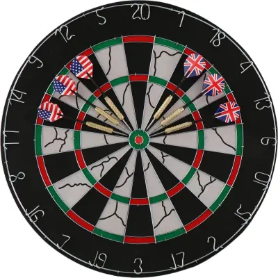 Dart Spil Med 6 Pile - Deluxe - Ø 45 CM 1 Dart Spil Med 6 Pile - Deluxe - Ø 45 CM