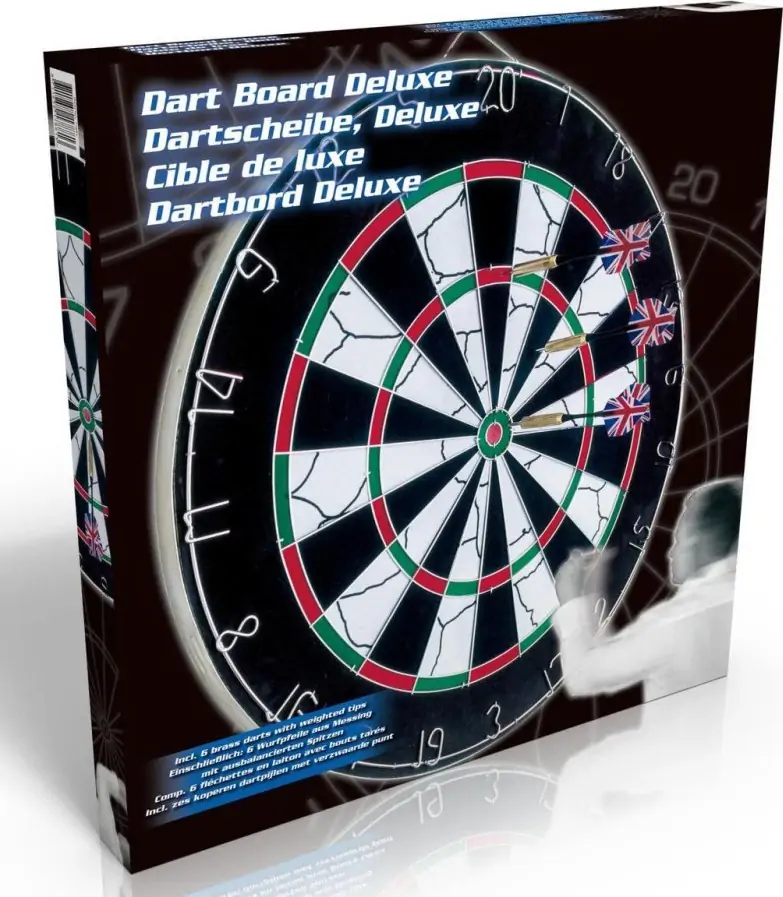 Dart Spil Med 6 Pile - Deluxe - Ø 45 CM 4 Dart Spil Med 6 Pile - Deluxe - Ø 45 CM - Billede 4