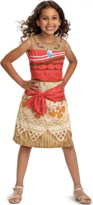 Vaiana Kostume Til Børn - Disney - 104 CM