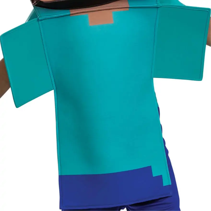 Minecraft - Steve Kostume Til Børn - 140 CM 3 Minecraft - Steve Kostume Til Børn - 140 CM - Billede 3