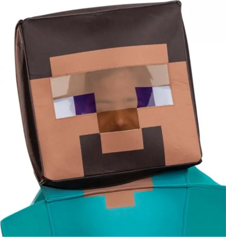 Minecraft - Steve Kostume Til Børn - 140 CM 6 Minecraft - Steve Kostume Til Børn - 140 CM - Billede 6