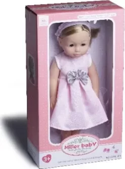 Pige Dukke Med Langt Hår - 40 CM - Miller Baby