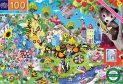Eeboo Puslespil - Love Of Bees - 100 Brikker