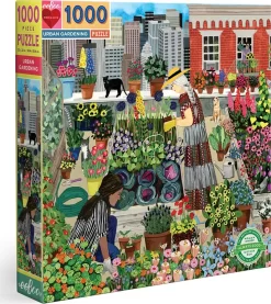 Eeboo Puslespil - 1000 Brikker - Urban Gardening -Legetøjsverden eeboo puslespil byhave 1000 brikker 560864 3