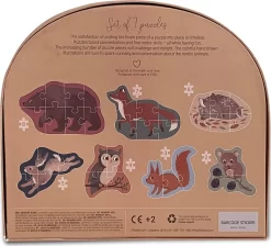 Filibabba - Puslespil Sæt Med Dyr - 30 Brikker -Legetøjsverden filibabba saet med 7 puslespil nordiske dyr 584388 4