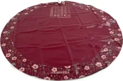 Filibabba - Vandmåtte Med Sprinklere - Fall Flowers - Mørkerød