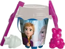 Frost Strandsæt Med Spand, Si, Rive, Skovl Og Forme - 6 Dele