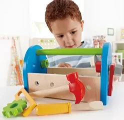Lege Værktøjskasse I Træ -Legetøjsverden hape fix it tool box 5649 283612 2
