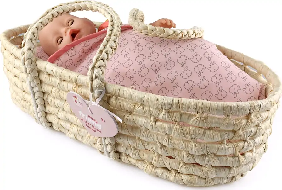 Happy Friend - Moseskurv Til Dukke 3 Happy Friend - Moseskurv Til Dukke - Billede 3