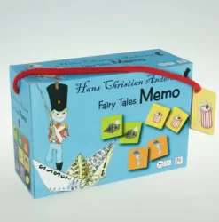 Huskespil Med H.C. Andersen Tegninger - Lyseblå