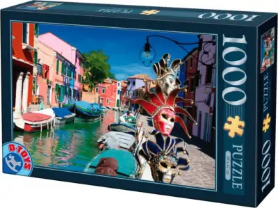 Puslespil Med 1000 Brikker - Burano, Italien