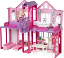 Judith - Kæmpe Dukkehus Med Dukke Og Tilbehør - 85 CM