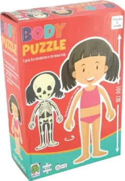 Gulvpuslespil Om Kroppen - Pige
