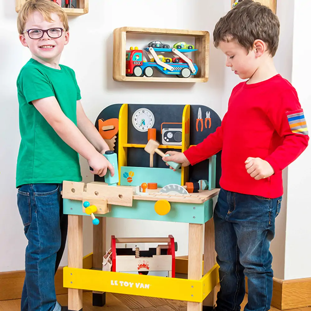 Le Toy Van - Værktøjsbænk I Træ 2 Le Toy Van - Værktøjsbænk I Træ - Billede 2
