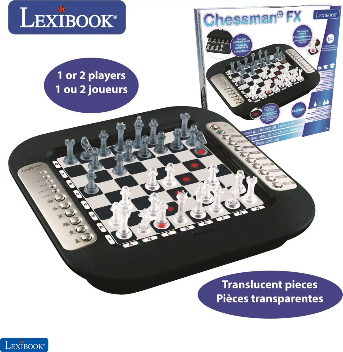 Elektronisk Skakspil - Lexibook Chessman Fx 2 Elektronisk Skakspil - Lexibook Chessman Fx - Billede 2