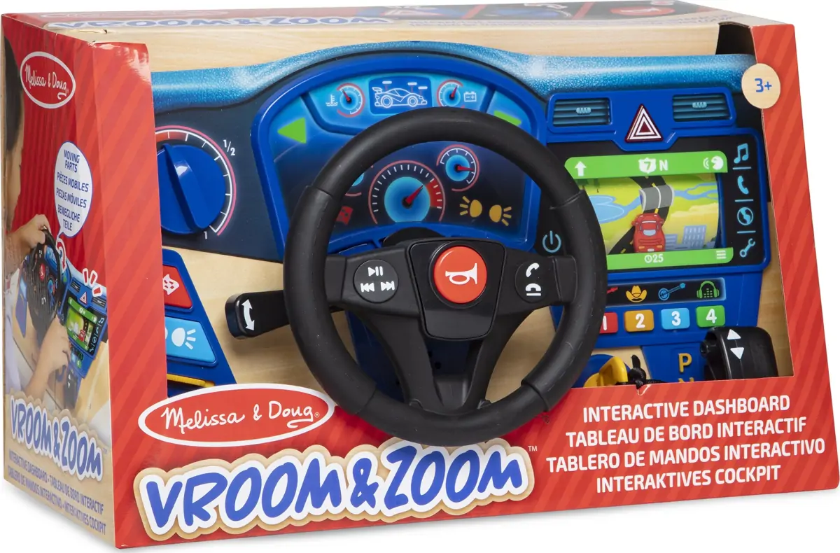 Melissa & Doug - Vroom & Zoom Interactive Dashboard - 41705 2 Melissa & Doug - Vroom & Zoom Interactive Dashboard - 41705 - Billede 2