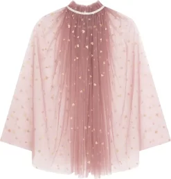 Kappe Udklædning Til Børn - Pink Med Hjerter - Mimi & Lula -Legetøjsverden mimi lula kappe sweetheart moerk pink 579350 2