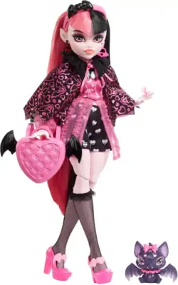 Monster High Dukke - Draculaura Med Kæledyr 1 Monster High Dukke - Draculaura Med Kæledyr