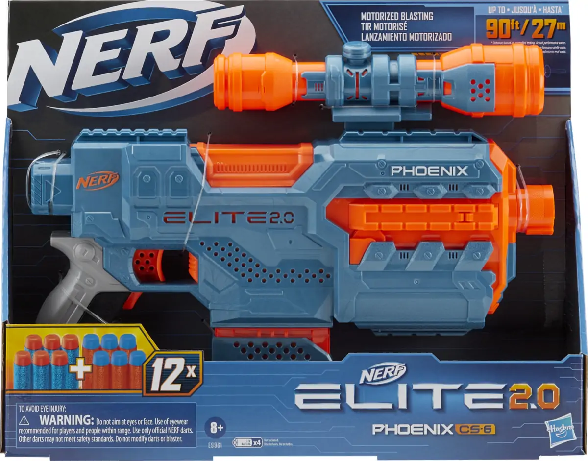 Nerf Gun - Elite 2.0 - Phoenix Cs 6 2 Nerf Gun - Elite 2.0 - Phoenix Cs 6 - Billede 2