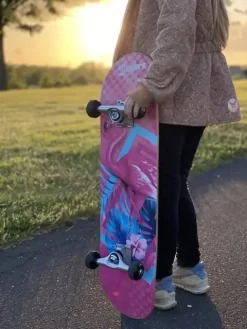 Skateboard - Outsiders - Pro Style - Flamingo - Pink -Legetøjsverden outsiders pro style skateboard flashy flamingo 473 560331 2