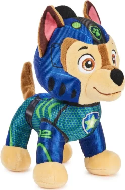 Paw Patrol Bamse - Chase - Aqua Pups - 20 CM 5 Paw Patrol Bamse - Chase - Aqua Pups - 20 CM -Legetøjsverden paw patrol aqua plush chase 600822 2