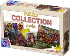 Puslespil - Ugler - 4 Stk - 24, 35, 48, 60 Brikker
