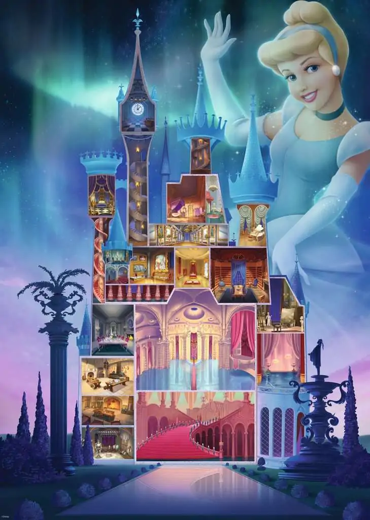 Ravensburger Puslespil - Disney Castle - Askepot - 1000 Brikker 3 Ravensburger Puslespil - Disney Castle - Askepot - 1000 Brikker - Billede 3