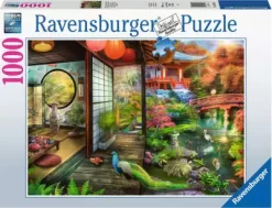 Ravensburger Puslespil - 1000 Brikker - Teahouse I Kyoto