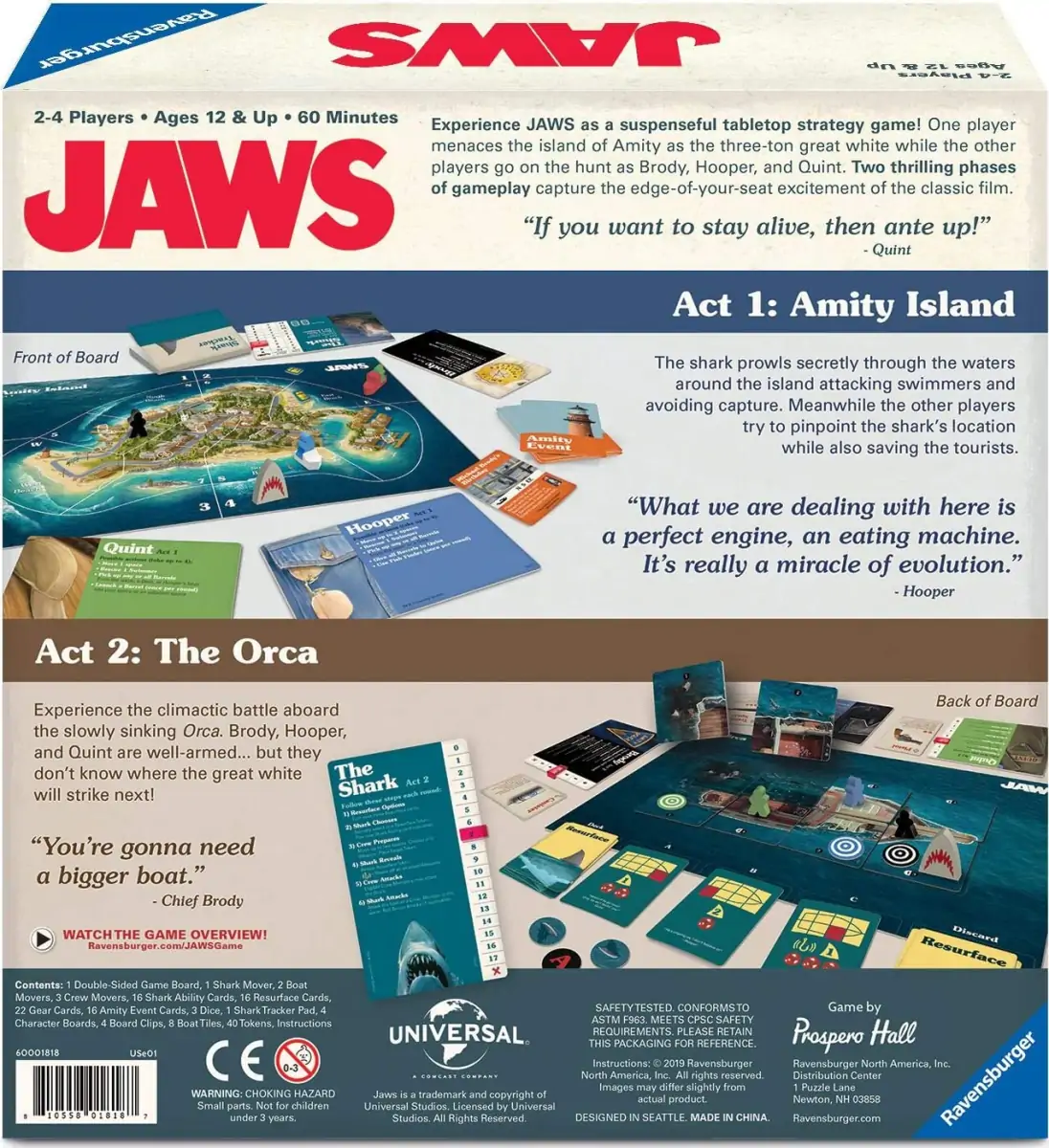 Jaws - Brætspil På Engelsk 3 Jaws - Brætspil På Engelsk - Billede 3