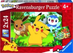 Pokémon Puslespil - Ravensburger - 2X24 Brikker