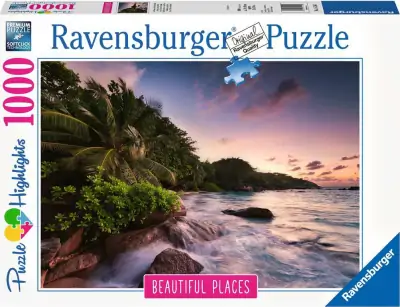 Ravensburger Puslespil - 1000 Brikker - Praslin Island 1 Ravensburger Puslespil - 1000 Brikker - Praslin Island