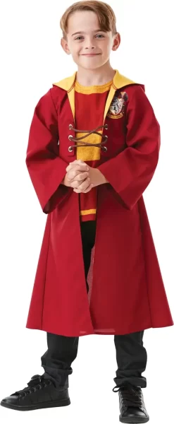 Harry Potter Kåbe Kostume - Quidditch - 116 CM -Legetøjsverden rubies harry potter quidditch kaabe 116 cm 586932 3