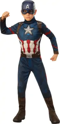 Captain America Kostume Til Børn - Marvel Avengers - 104 CM