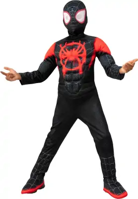 Miles Morales Kostume Til Børn - Marvel Spiderman - 116 CM 1 Miles Morales Kostume Til Børn - Marvel Spiderman - 116 CM